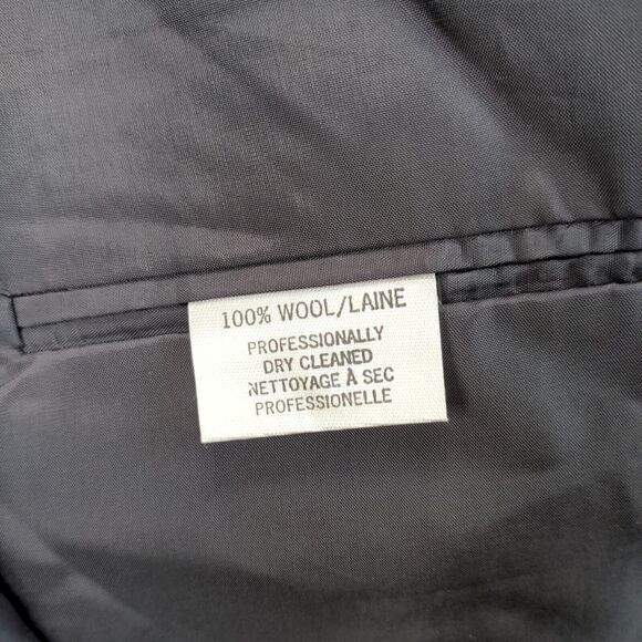 Ermenegildo Zegna Wool Blazer Jacket Mens Size 48 Gray 3 Button Pockets - Picture 14 of 14